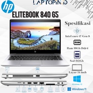 Hp Elitebook 840 G5 Core i7 Gen 8 Ram 16Gb Ssd 512Gb