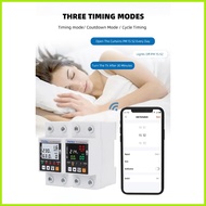 ◧ ◊ TAXNELE 63A TUYA prepaid WiFi Smart Earth Leakage Voltage Protector circuit breaker Power kWh M