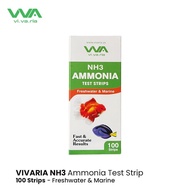 VIVARIA TEST STRIP AMMONIA FOR FRESHWATER AND MARINE 100 STRIPS AQUARIUM