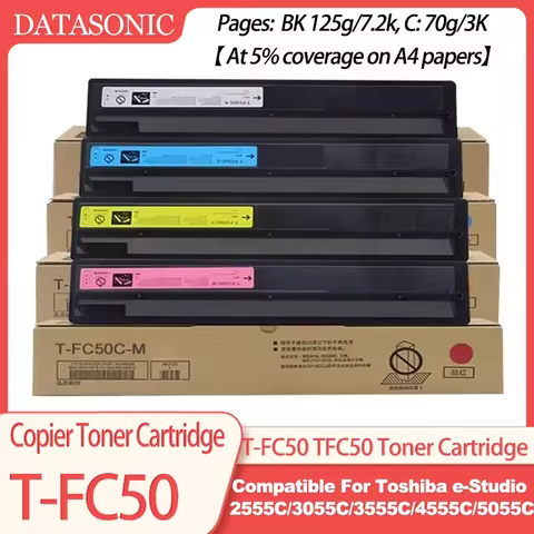 T-FC50 TFC50 Toner Cartridge for Toshiba E-studio 2555 3055 3555 4555 5055 2555C 3055C 3555C 4555C 5