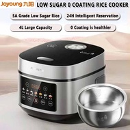 【Joyoung】Low Sugar Rice Cooker 4L Household electric cooker 0 Coated Nonstick pan Stainless Steel Spherical Liner Rice Cooker intelligent cooking 2-8 people九阳电饭煲4L