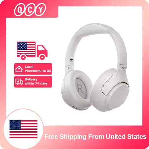 QCY H3 ANC Wireless Headphones 43dB Hybrid Active Noise Cancellation Headset Bluetooth 5.4 Hi-Res Au