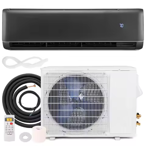 18000 BTU Mini Split AC & Heater, 21 SEER2 Inverter, Cools 1250 Sq.Ft, 208-230V, Wall Mount Kit, Cus