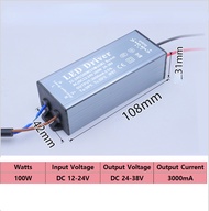 ไดรฟ์แหล่งจ่ายไฟกระแสคงที่กันน้ำ LED ไฟต่ำ9-24W 36W 40W24-36W 50W 100Wอินพุต: 12-24Vเอาต์พุต: 27-85โ