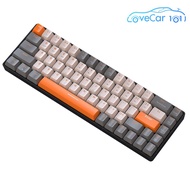 K68ไร้สายคีย์บอร์ดแบบกลไกโหมดคู่บลูทูธรองรับ5.0คีย์บอร์ดเล่นเกมไร้สาย2.4G 68คีย์ปลั๊กเอนกประสงค์สำหร