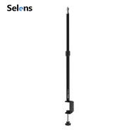SELENS SLC-60A Desk Clamp Master Mount Light Stand with Desktop C-Clamp Bracket Heavy Duty Table Mou