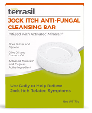 Natural Terrasil Jock Itch Anti-Fungal Cleansing Bar Soap Relieve Ringworm Fungal Infections 75g