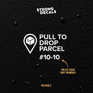 [SG Seller] Sticker for Parcel Drop Box Decal Delivery Locker Kilov Pigeon