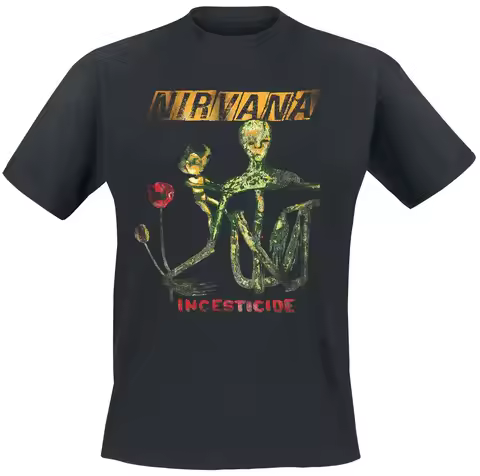 Nirvana Incesticide Art T-shirt - A Retro Band Rock Metal Element Street Hip-hop Enthusiast T-shirt