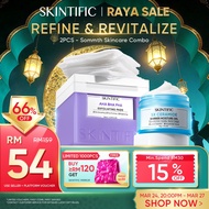 <Renewal & Refine>SKINTIFIC 2pcs Skincare Set Smooth, Hydrating, Brightening |Exfoliating Pads+5X Ce