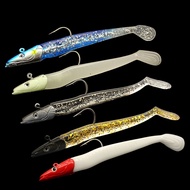 11cm22g sinking water soft lure bait with jig head hook lure fishing hook sea fishing hook