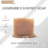 Jasmine rice and honey soap natural oil soap handmade soap สบู่ข้าวหอม&น้ำผึ้ง สบู่แฮนด์เมด