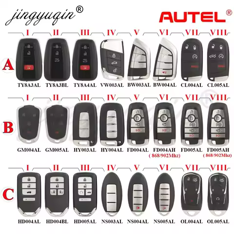 AUTEL IKEY Universal Smart Car Key for VW003AL CL005AL GM005AL HD004AL HY004AL NS004AL NS005AL BW004