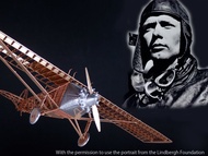 日本 AEROBASE DIY金屬飛機模型/ 聖路易斯之魂/ 單引擎飛機