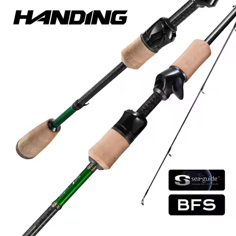 HANDING M1 Trout Fishing Rod 1.98-2.13m Fast Action UL/L Power 30Ton Carbon Fiber Seaguide RA Guide 