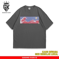 GUDANG KAOS YB LABS 2 - NIGHT - GREAT WAVE TSHIRT - KAOS VIRAL - KAOS REZA ARAP - BAJU DISTRO COMBED