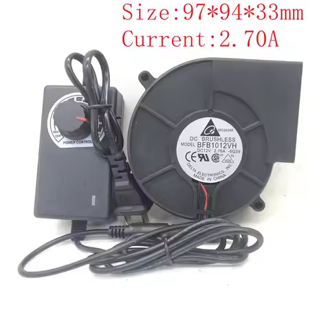 BFB1012H/EH/VH/UH centrifugal turbine blower 9733 97x94x33mm fan barbecue heating furnace 220V to 12