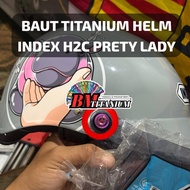 (TITANIUM) TITANIUM BOLT HELMET INDEX H2C PREETY LADY