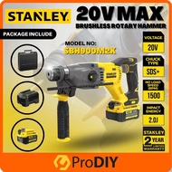 Stanley SBH900M2K 20V Cordless Rotary Hammer Drill 4.0h 2200RPM 5775BPM With 2 Battery 1 Charger
