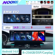 NOONXI Android Player For BMW 3 Series E92 2004-2011 Wireless Carplay Android Auto DSP 360 Camera 4G