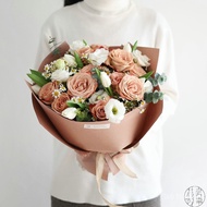 Hangzhou Free Bouquet Flower Rose Beijing Shanghai Express Cappuccino Imported Same City Housewarmin