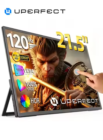UPERFECT UMax 21 Touch 21.5" Computer Monitor 120Hz Touchscreen 1080P 1300:1 IPS Screen With USB C H