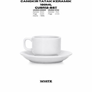 Ceramic Tatak Cup 180ML (1PSG) POLOS By Indo Ceramic Coffee Cup Hotel Cup Quality Restaurant Cup /CU