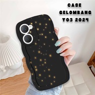 HP VIVO Y03 Wave Softcase - Phone Case - VIVO Y03 Wave - External.Acc - STAR Motif - Fashion Case - 