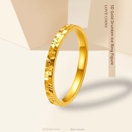 ring woman ring Vietnam Sand Gold 24K Gold-Plated 999 Gold Color Crushed Ice Ice Ring Men Women Crus