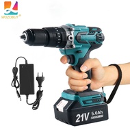 WOZOBUY 21V Cordless Power Drill Set with Battery and Charger, 25+3 Cordless Hammer Impact Drill Set with 1/2 Inch Keyless Chuck