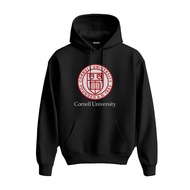 Hoodie Cornell University Sweater Fleece Hood Black Black Cloth