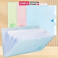 Cặp Túi Đựng Tài Liệu A4 Deli File Đựng Tài Liệu Hồ Sơ 8 Ngăn Túi Hồ Sơ Văn Phòng File Lưu Trữ Đa Năng Nhiều Màu Pastel