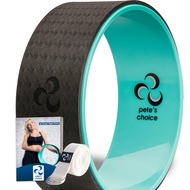 Yoga Wheel with eBook & Yoga Strap - Comfortable & Durable Yoga Balance Accessory | Increase Flexibi