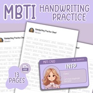 (PDF) handwriting practice book latihan tulisan cantik (mbti - infp)