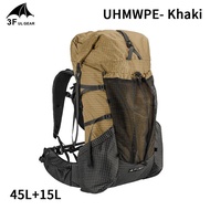 3F UL GEAR 45+10L YUE Camping Outdoor Ultralight Backpack Women/Men Sport Bag X-PAC Breathable Bag Rucksack Adjust System