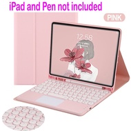 iPad case with Touchpad Keyboard For iPad 9.7 10.2 5th 6th 7th Gen 8th 9th Generation Bluetooth Touch pad Keyboard Mouse