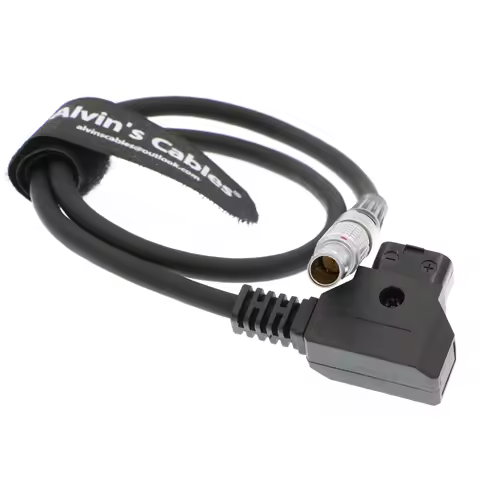 Alvin's Cables D-Tap to 0B 2 Pin Power Cable for Blackmagic Pyxis, Teradek, SmallHD, Z-CAM E2, DJI-R
