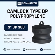 Camlock Polypropylene PP Type DP 300 Type DP 3+3 inch Dust Cap Plastic DP300