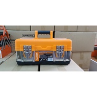Orange ABS plastic tool box 41x21x18