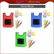 MagiDeal Dodgeball Game 3 Sticky Ball Toy Sticky Ball Vest Dodgeball Ball Game Interactive Toss Game