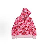Bape 粉紅色波點鯊魚外套 bape shark zip hoodie