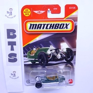 HIJAU Matchbox 2021 Morgan 3 Wheeler Dark Green