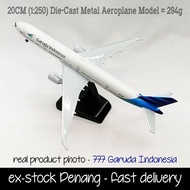 Ex-Stock PENANG ! 777 GARUDA 20cm Die-Cast Metal Aeroplane Model /GIFT HOBBY COLLECTION / Hadiah - K