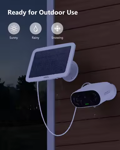 IMOU Cell Go Outdoor Surveillance Camera 2K Rechargeable with Solar Panel WiFi Human Detection Vlog 