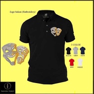Microfiber Dry Fit Quick dry Jersi Jersey Polo T Shirt Logo Sulam Embroidery Drama Masks FFP619