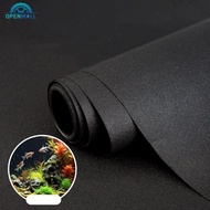 OPENMALL Aquarium Background Static Cling Black Fish Tank Backdrop Aquarium Background Self Cling Aq
