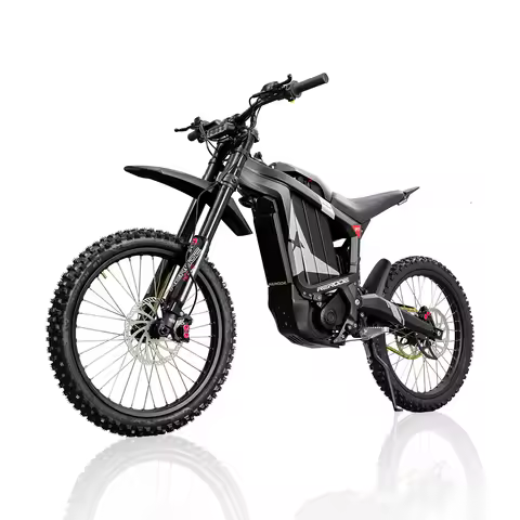 HEZZO 8000W Electric Dirt Bike 72v 35Ah Electric Bike Middrive Rerode R1 Ebike Off Road E Moto 53MPH