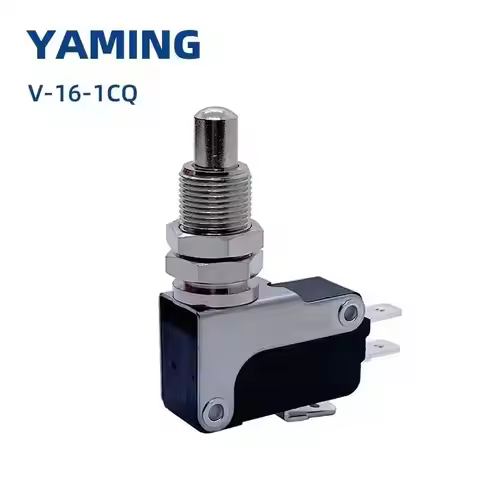 5pcs V-16-1CQ Limit Micro Fretting Switch Plug Panel Type Point Action / Stroke Travel Switches M10 