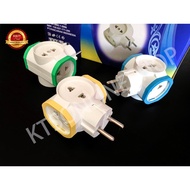 4-way T-PLUG Multi-Brand Branch Plug: CAHAYA SC-384 Extension Plug Socket 4-way T-Arde Plug