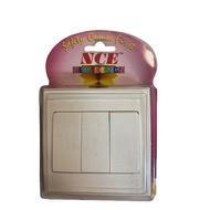 NCE Designer Switch - 3 Gang 1 Way